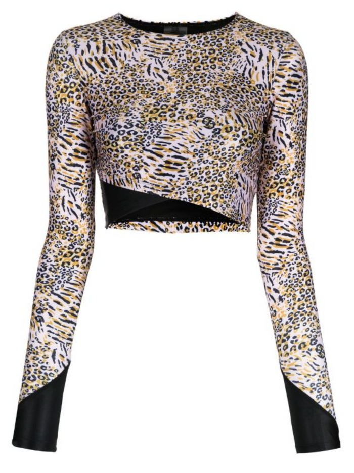 duskii Rash Cross Over | Leopard Print & Black