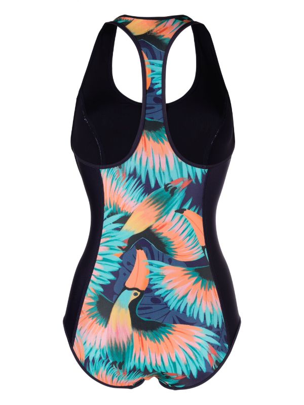 Duskii T-Back Scoop One Piece | Tropical