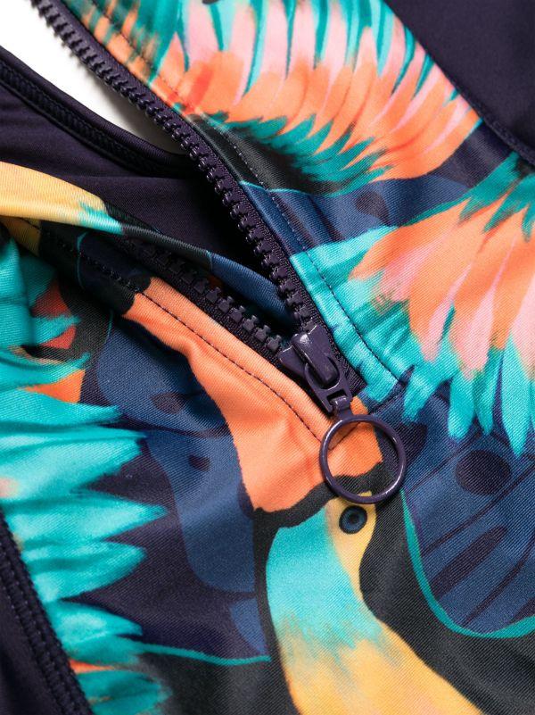 Duskii T-Back Scoop One Piece | Tropical