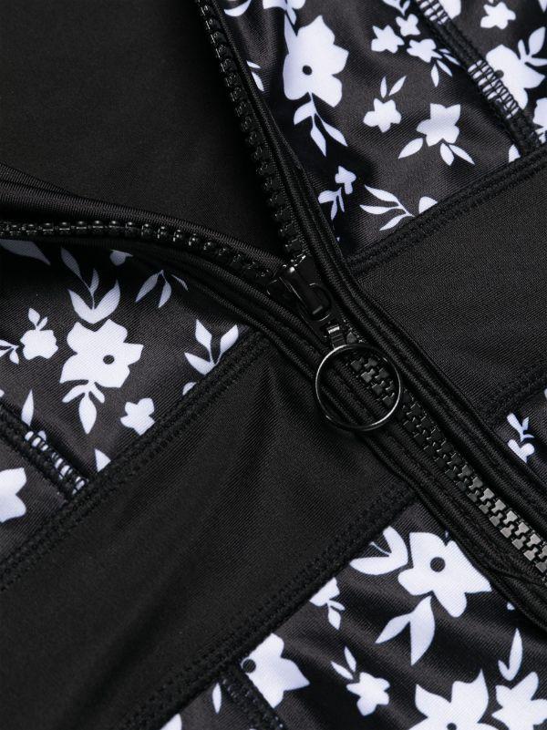 Duskii Tank Suit | Black & White Floral