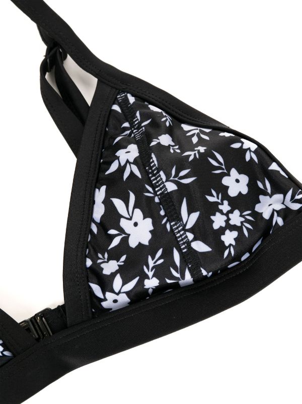 Duskii Tri Top | Black & White Floral