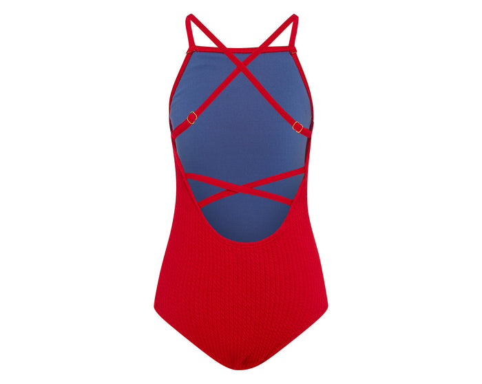 Duskii Yara Cherry Cross Over One Piece