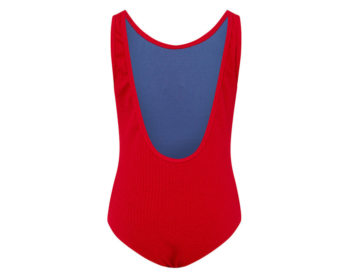 Duskii Yara Cherry Red Scoop One Piece