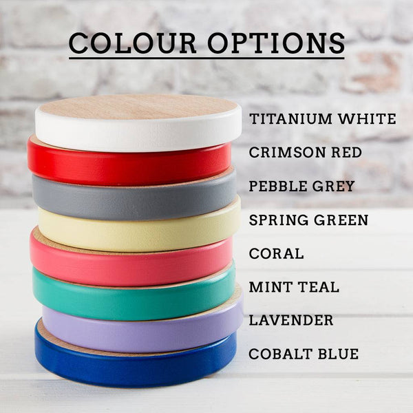 Dust And Things Coloured Edge Coaster Set Of Six