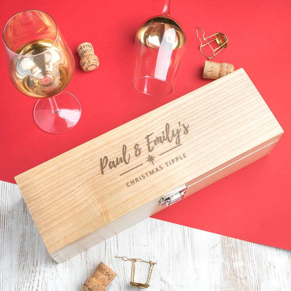 dust and things Personalised Christmas Wine Box