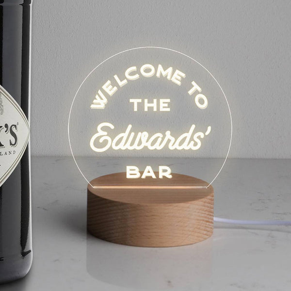 Dust And Things Personalised Family Mini Desk Lamp