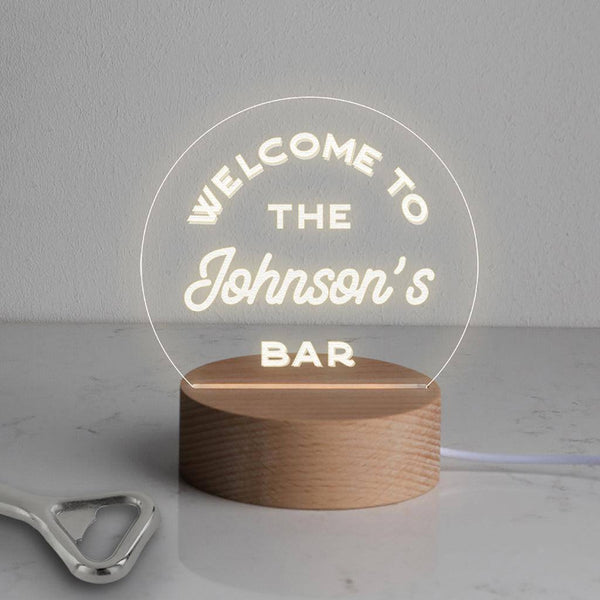 dust and things Personalised Family Mini Desk Lamp