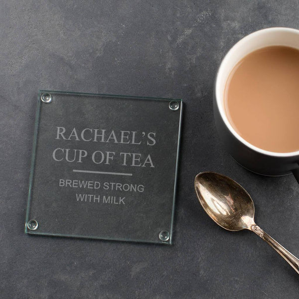 Dust And Things Personalised Glass Drinks Coaster
