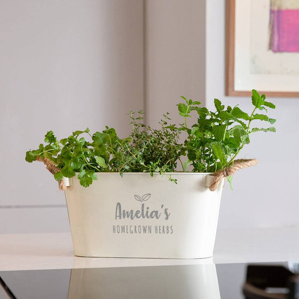 dust And Things Personalised Herb Planter