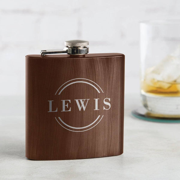 dust and things Personalised Men's Name Hip Flask