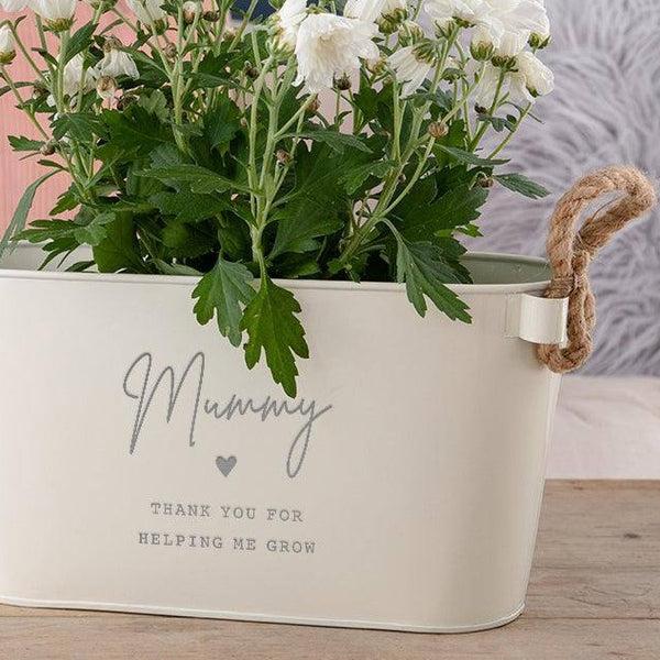 dust and things Personalised Metal Planter For Her