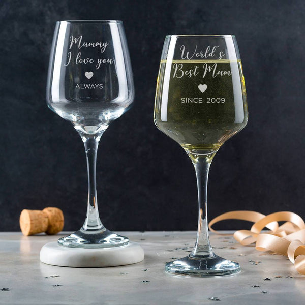 Dust And Things Personalised Mum Wine Glass