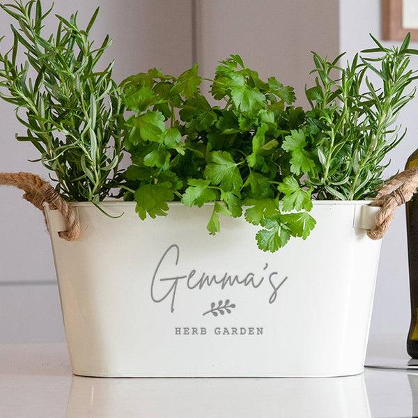 dust and things Personalised Name Herb Planter