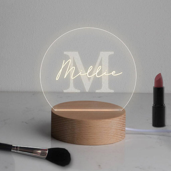 Dust And Things Personalised Name Mini Desk Lamp