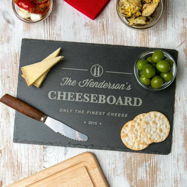dust and things Personalised Slate Cheese Board
