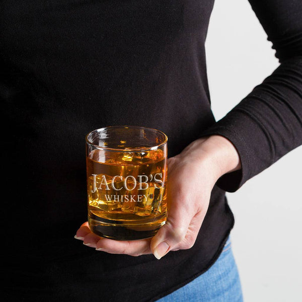 Dust And Things Personalised Whiskey Glass Tumbler