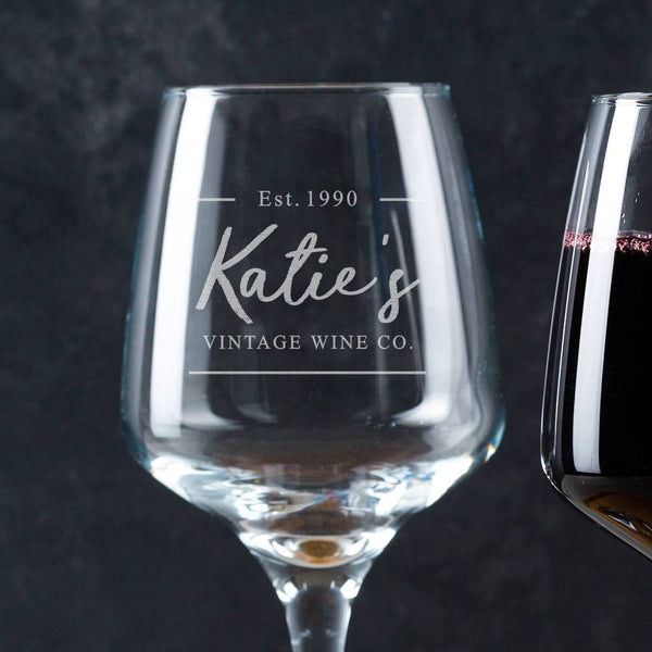 Dust And Things Personalised Wine Glass For Her