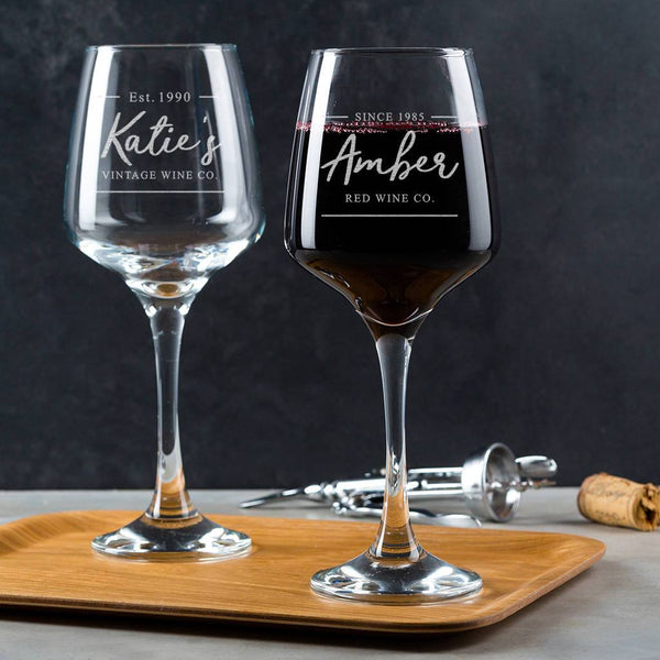 Dust And Things Personalised Wine Glass For Her