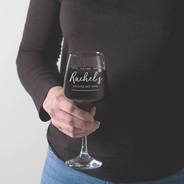 Dust And Things Personalised Wine Glass For Her