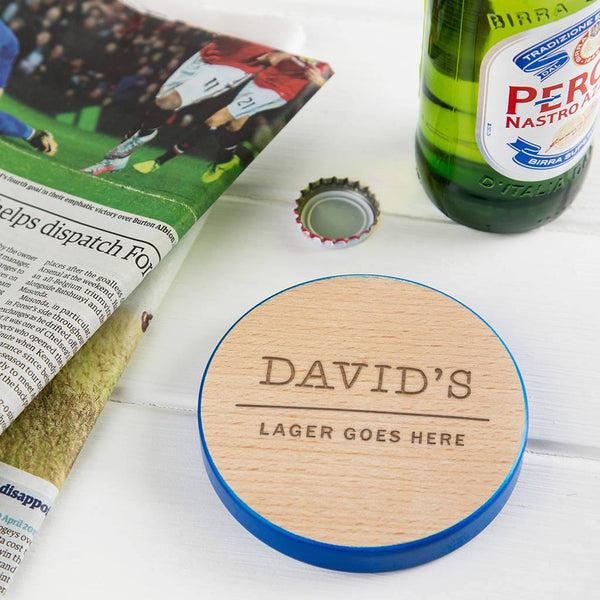 Dust And Things Personalised Wooden Drinks Coaster