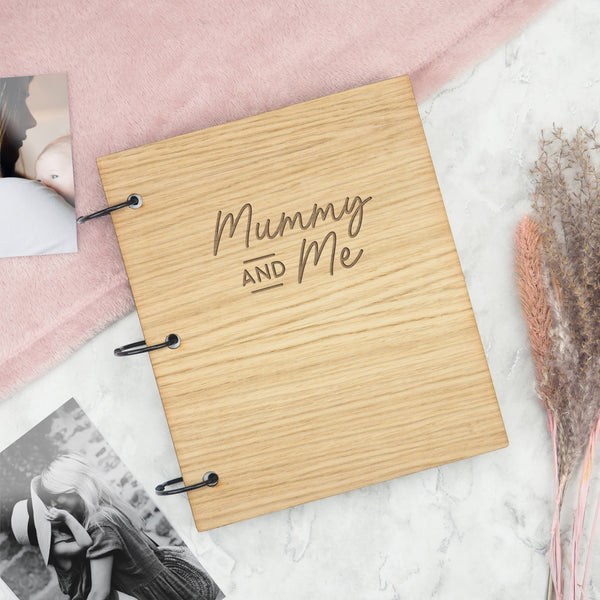 dust and things Engraved Photo Album for Mum - ‘Mummy and me’ Scrapbook - Mother’s day Gift