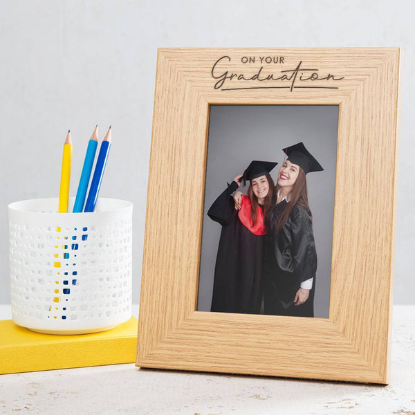 dust and things Modern Typography Graduation Photo Frame
