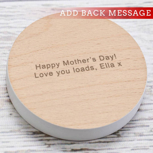 Dust And Things 'Mum I Love You A Latte' Coloured Edge Coaster