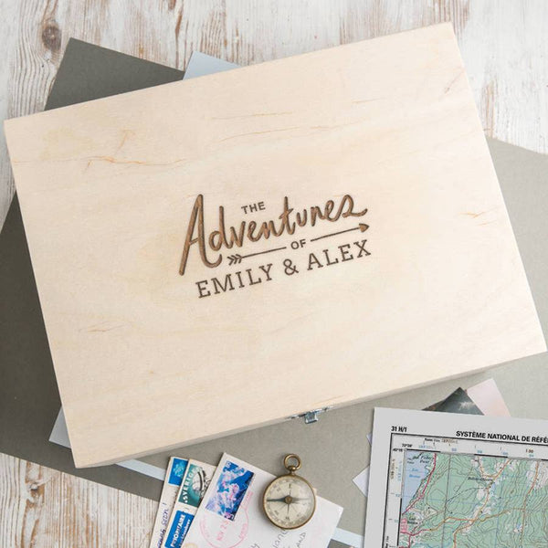 dust and things Personalised Adventure Keepsake Box