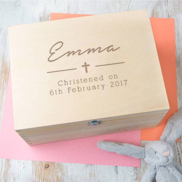 dust and things Personalised Baby Girl Christening Box