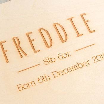 Dust And Things Personalised Baby Girl Keepsake Box