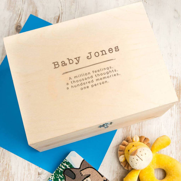 Dust And Things Personalised Baby Keepsake / Memory Box For New Mums