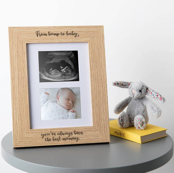 dust and things Personalised Baby Scan Photo Frame For New Mum