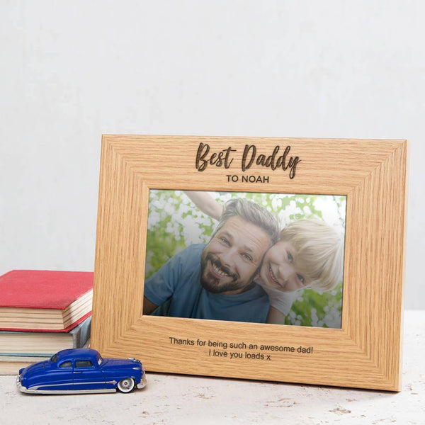 dust and things Personalised Best Daddy Photo Frame