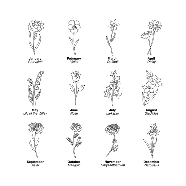 Dust And Things Personalised Birth Flower Planter For Her