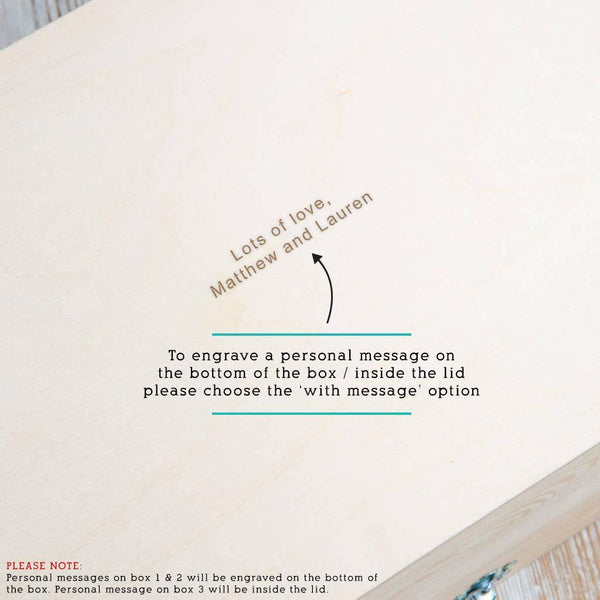 Dust And Things Personalised Christening Keepsake Box For Baby Girl