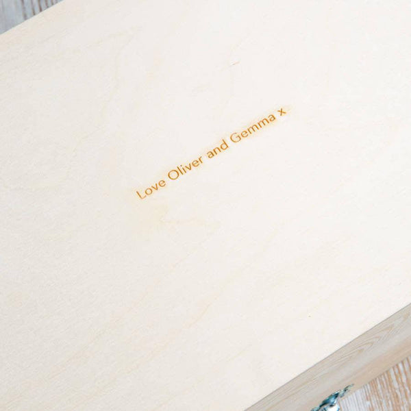 Dust And Things Personalised Couple's Carved Heart Memory Box