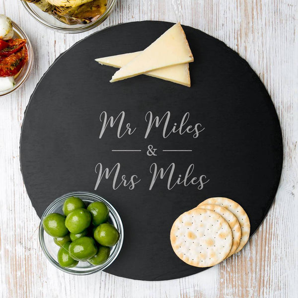 Dust And Things Personalised Couple's Serving Board