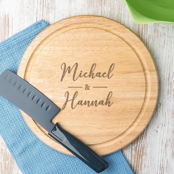 dust and things Personalised Couple's Serving Board