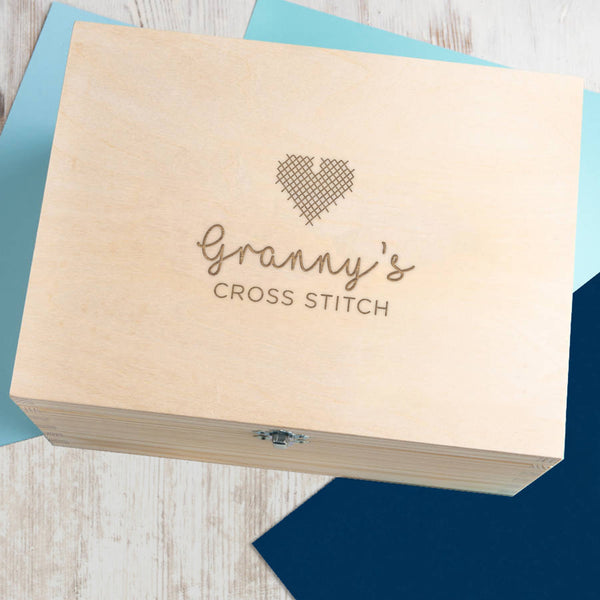 Dust And Things Personalised Crafting Keepsake Box - Knitting Gifts For Mum