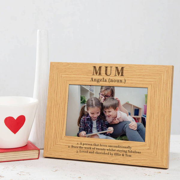 dust and things Personalised Definition Of Mum Photo Frame
