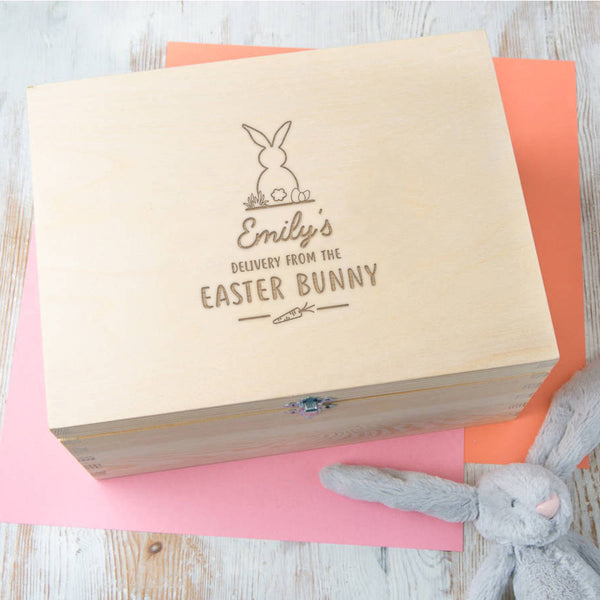 Dust And Things Personalised Easter Bunny Keepsake Box - Easter Gifts For Kids