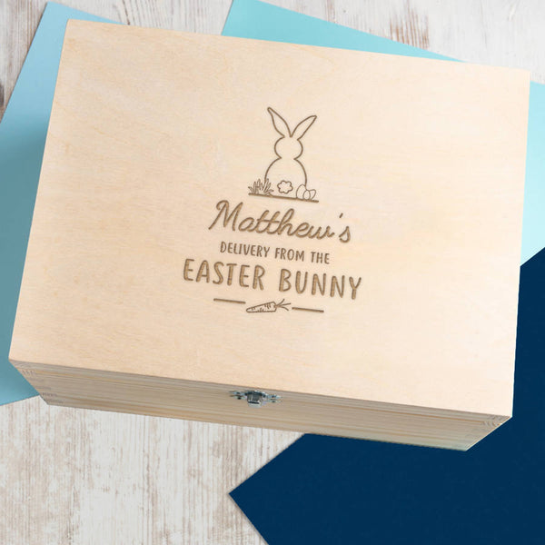 Dust And Things Personalised Easter Bunny Keepsake Box - Easter Gifts For Kids