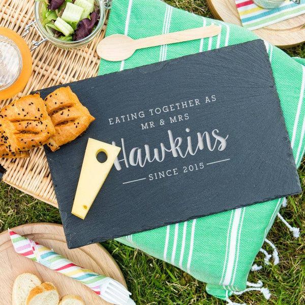 Dust And Things Personalised 'Eating Together Since' Serving Board