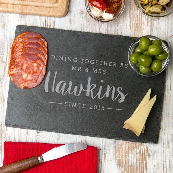 dust and things Personalised 'Eating Together Since' Serving Board