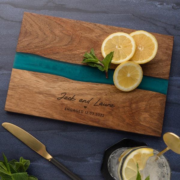 Dust And Things Personalised Engagement River Board