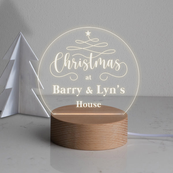 Dust And Things Personalised Family Desk Lamp For Christmas