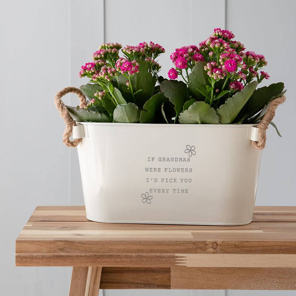 Dust And Things Personalised Flower Planter 'If - Were Flowers I'd Pick You'