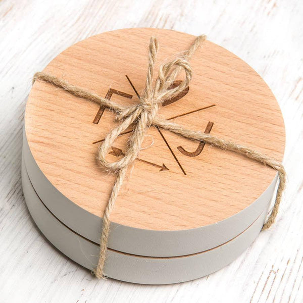 Dust And Things Personalised Follow Your Heart Couple's Coasters