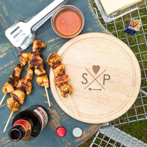 Dust And Things Personalised Follow Your Heart Couple's Round Board