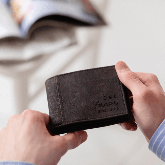 Dust And Things Personalised 'Funding My Daughters' Vegan Cork Wallet